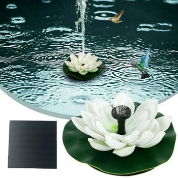 Lotus Solar Fountain Pump with Multi-Nozzle Design Durable Battery-Free Adjustable Height Vibrant Garden & Bird Bath Decor - Image 3