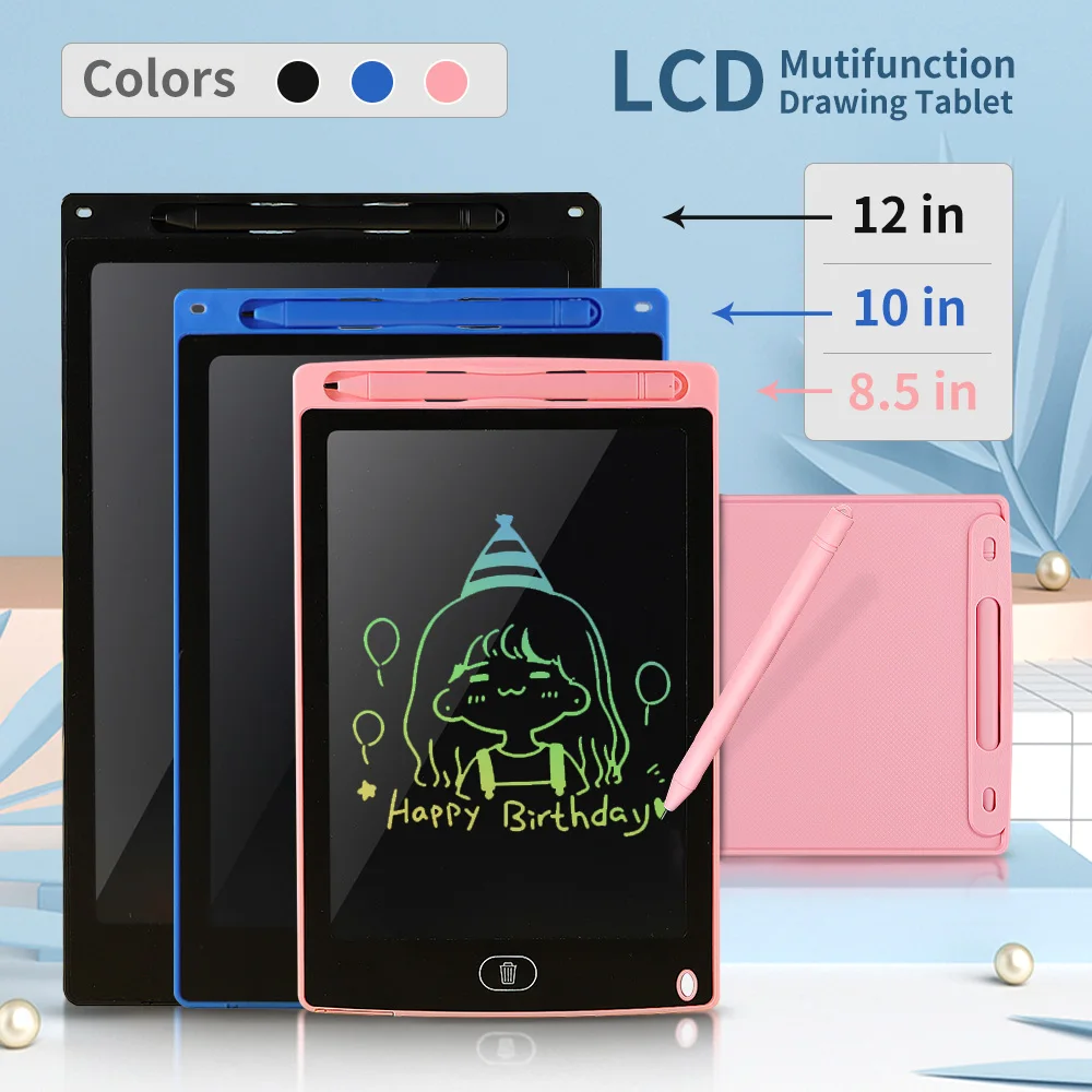 어린이 장난감용 LCD 드로잉 태블릿, 그림 도구, 전자 필기 보드, 소년 어린이 교육용 장난감 선물, 8.5 인치, 10/12 인치