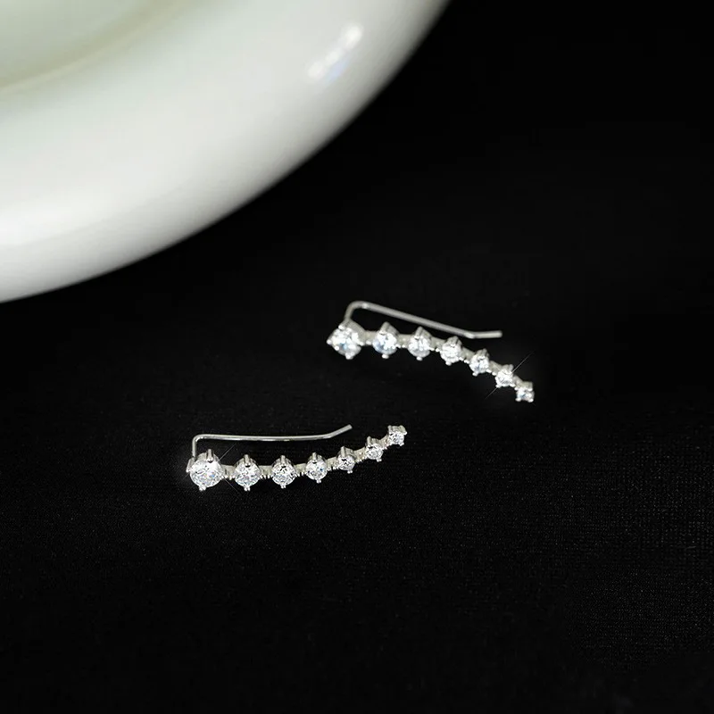 Seven-pointed star ear chain and hook Ear clip