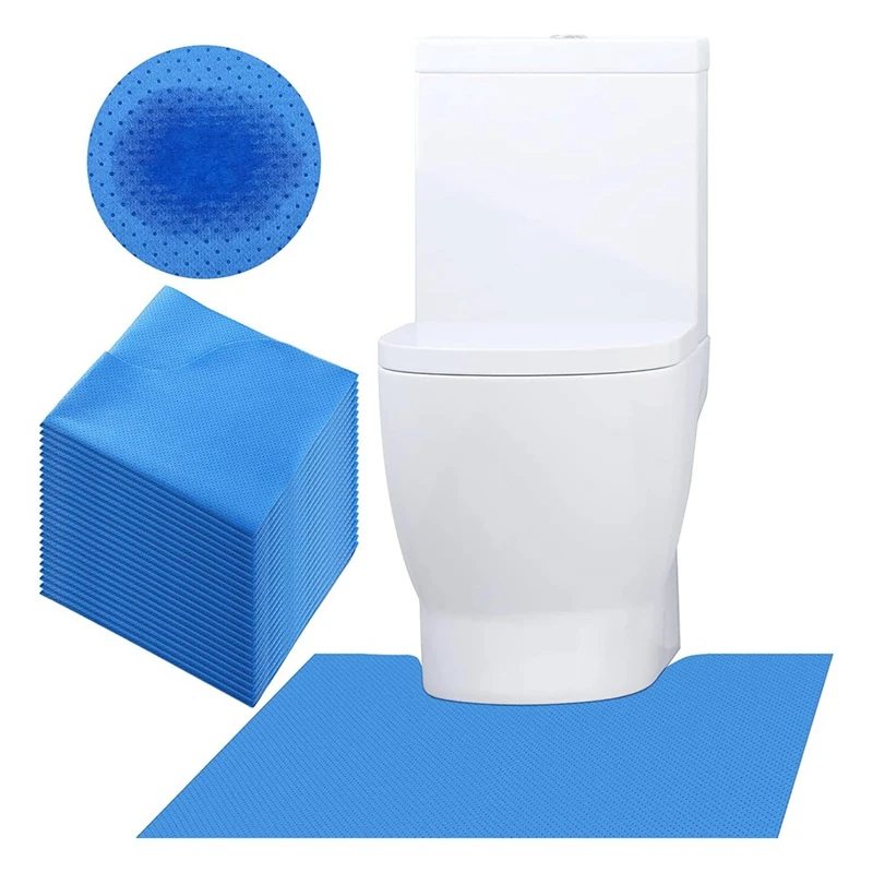 25 Pcs Disposable Toilet Commode Mat Deodorizing Toilet Mats Potty Training Floor Mat Non Slip U Shaped Contour 2