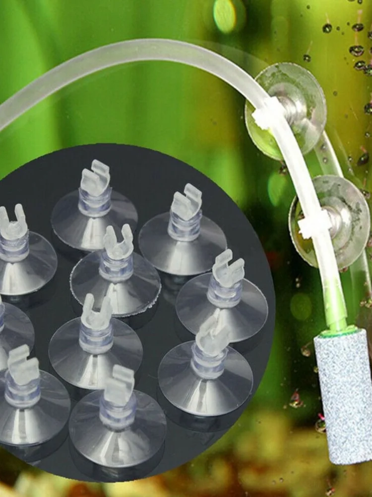 10pcs/Lot Plastic Aquarium Suction Cup Holder Fish Tank Sucker Sucker For Fish Tank Pump Airline Tube Holder Aquarium Accessory