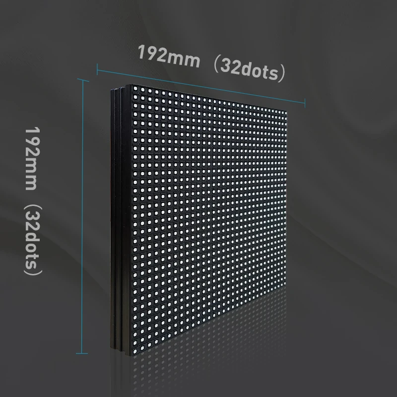 192*192mm P6 Full Color LED Screen Panel Module 32*32 Pixel 1/8 Scan Outdoor 3in1 SMD2727/3535 RGB P6 LED Display Panel Module