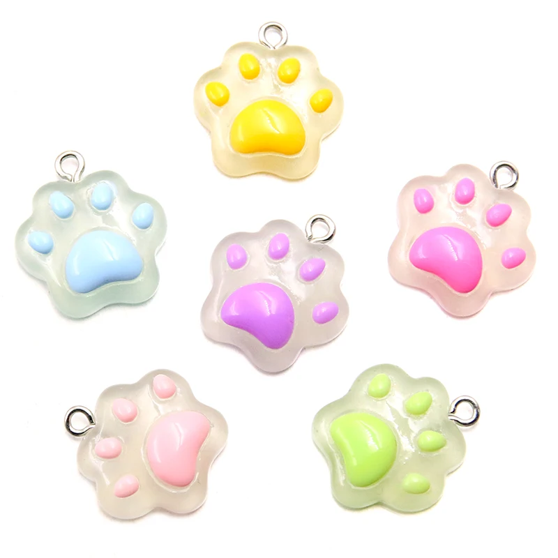 

10 шт., Новые Подвески в виде кошек и когтей из смолы