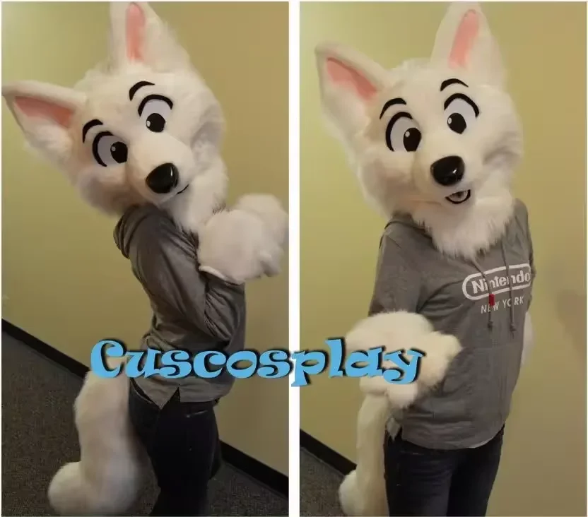 Fursuit Long Fur Husky Dog Fox Mascot Head Party