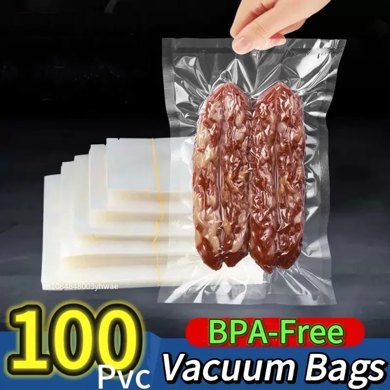 Vacuum Packaging Bags for Food 100pcs Food Storage Vacuum Bags for Vacuum Sealer Machine Food Fresh Long Keeping Empty Bags