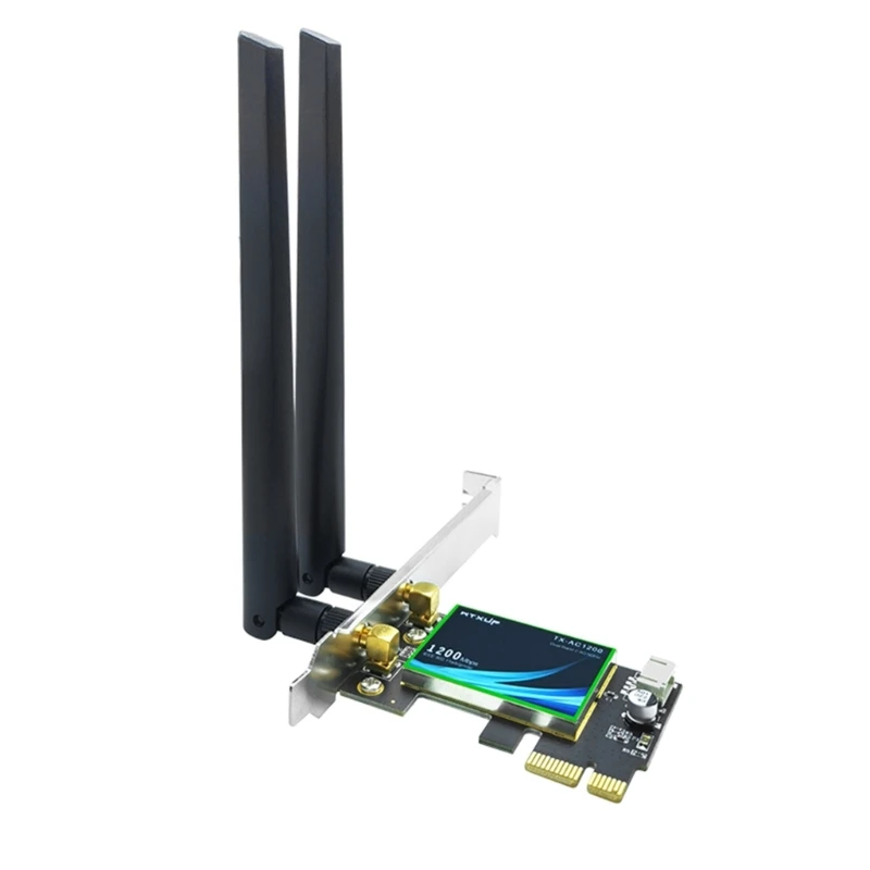 PCI-E WiFi Card BT4.0 Беспроводная сетевая карта AC1200M 802.11ac Dual-Band 2.4G+5G Dropship pci wifi antenna adapter wireless pci e network card dual 2 4ghz 400mbps 5g 867mbps wifi 10 100 1000m ethernet for windows