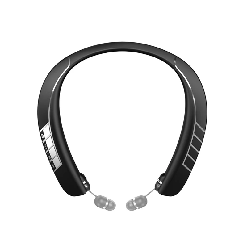 

Lz-3 Neckband Wireless Headphone 5.0 Sports Gaming Waterproof Noise Reduction Earplugs Retractable Without Delay Support Tf Card