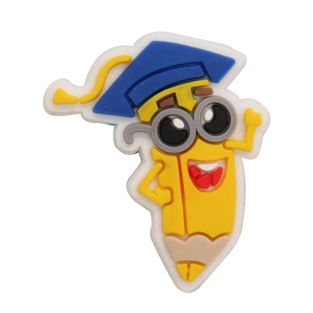 PVC Shoe Charms - Graduation School Bus Teacher Design