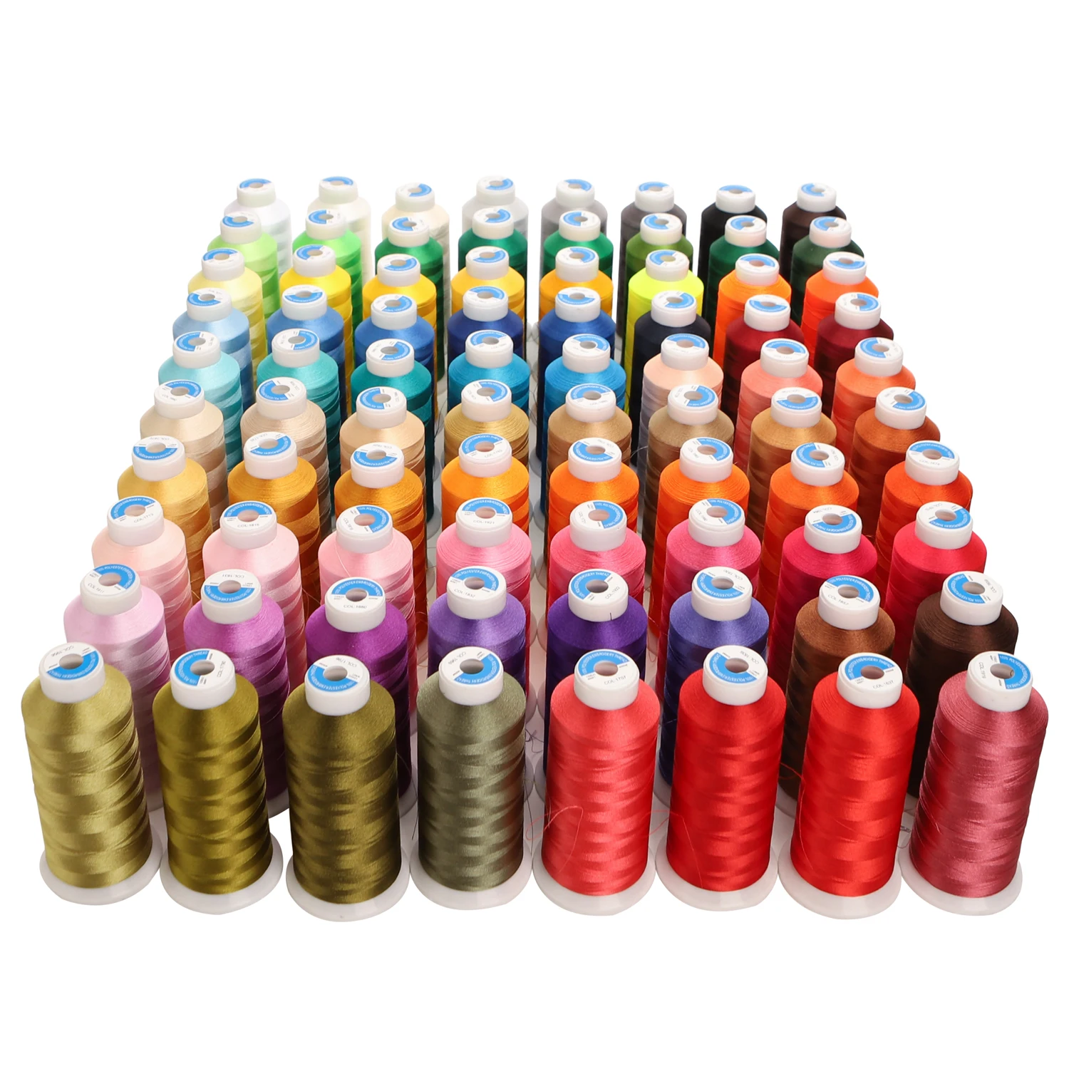 Description Picture 4 of item80 Colors 120D/2 High Tenacity Big Roll 4000m Colors Polyester Embroidery Thread for Brother Babylock Janome Singer Big Machine