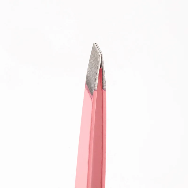 Beauty Tools Stainless Steel 2-in-1 Bristle Brush Eyebrow Clip Bristle Brush Diagonal Tweezers Eyebrow Plucking Tools 3