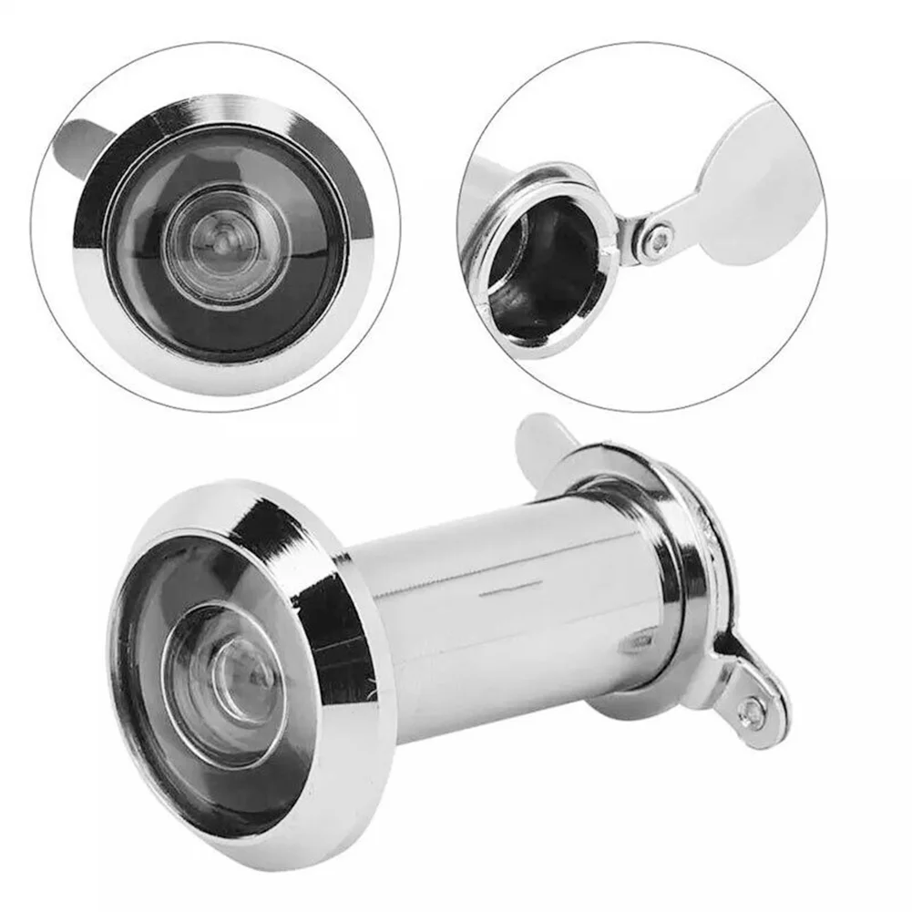 Door Viewer 220 Degree Door Peephole Viewer Wide Angle Eye Sight Hole Glass Lens Mirror Home Security Furniture Hardware door peephole