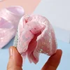 Girls Baby Spring Summer New Walking Shoes Soft Soles Thin Princess Infant Cotton Floor Shoes Sequins Bow Newborn First Walkers 6