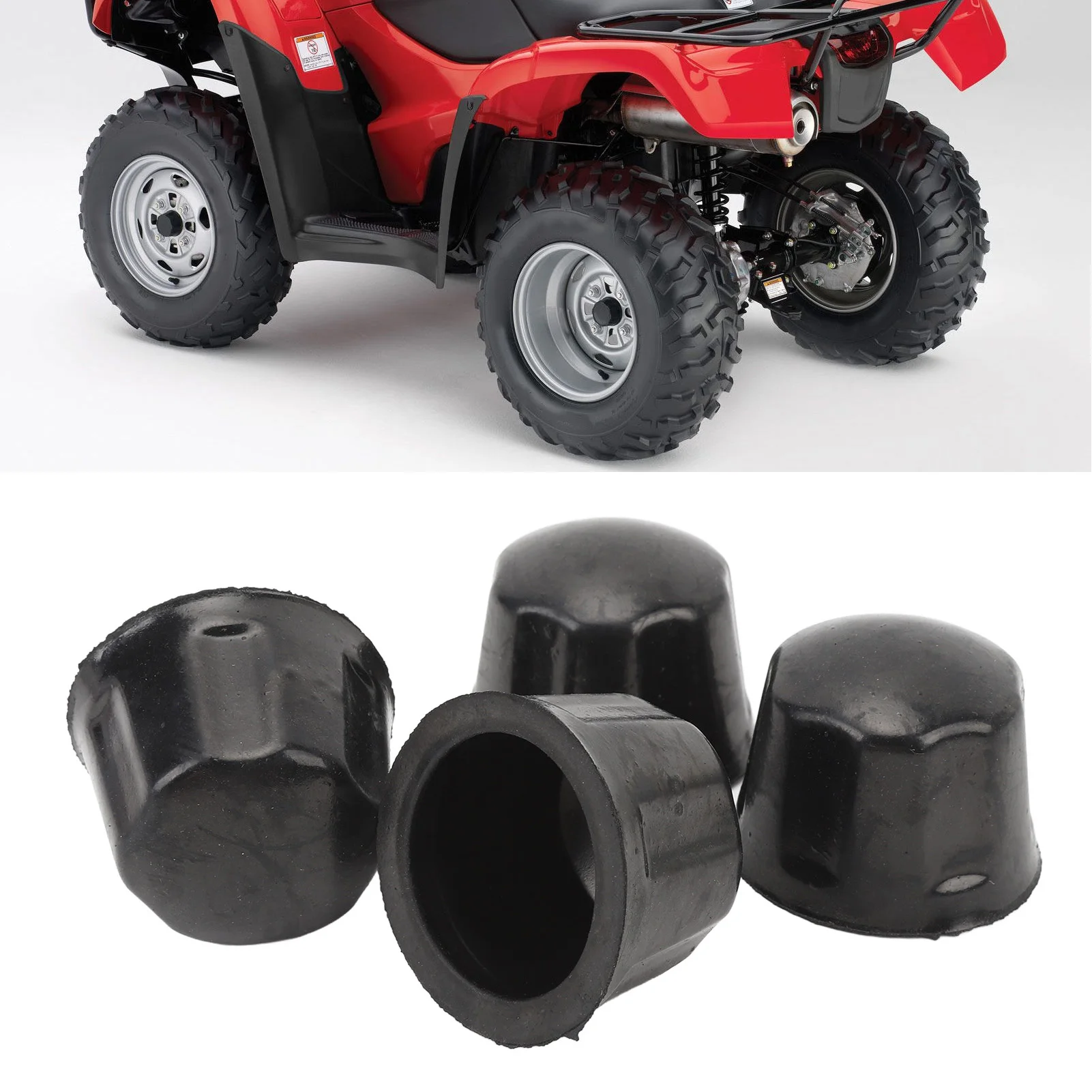 Premium ATV & Go Kart Wheel Dust Covers - Set of 4, Superior Rim Protection