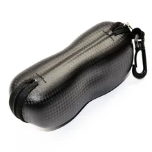  2023 Unisex Fashion Glasses Case Women Men Portable Black Zipper Pressure Resistant Box Toad Glasses 