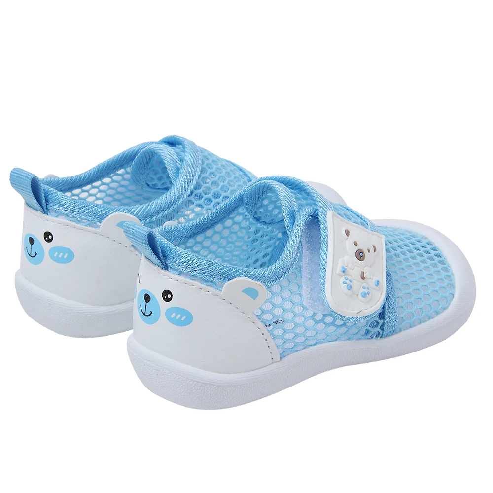 Baby Boys and Girls Hollowed Out Mesh Hole Shoes Non-slip Breathable Soft Bottom Baby Toddler Mesh Shoes 2
