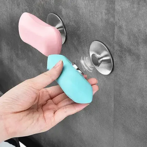 

1pc Magnetic Soap Holder Rustproof Sponge Storage Dish Hooks Draining Shelf Wall Mount Magnetic Organizer Bathroom Accessories