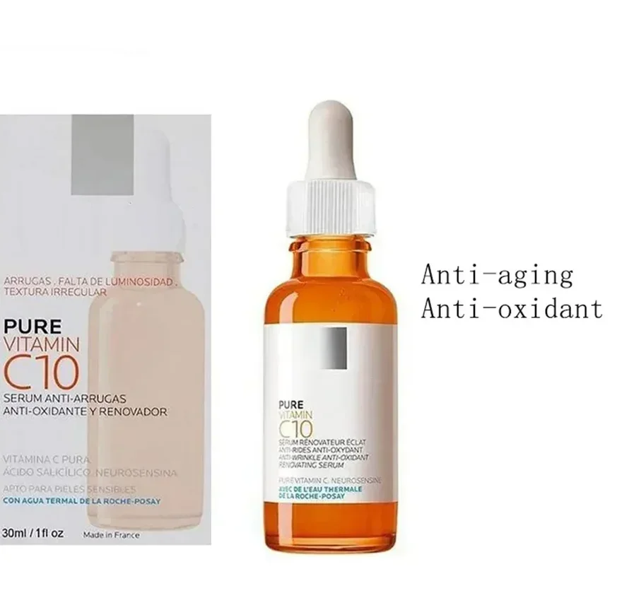 

Original Roche Posay Pure Vitamin C10 Facial Serum With Salicylic Acid Anti-Aging Essence Anti-Wrinkles Brighten Smooth Skin