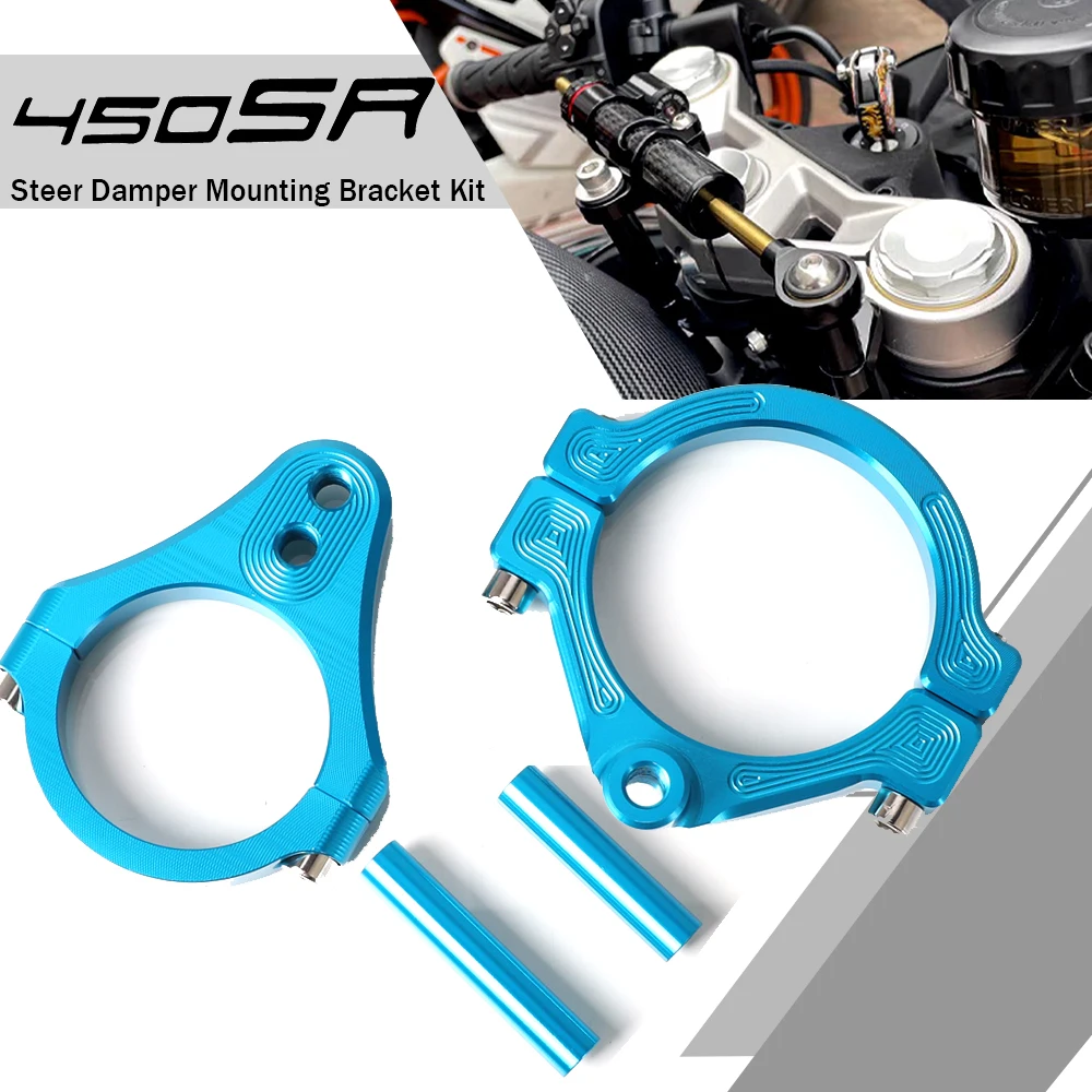 

2024 Motorcycle Parts FOR CFMOTO CF MOTO CFmoto 450SR 2022 2023 450 SR 2024-2022 Steer Damper Mounting Bracket Kit CNC Aluminium