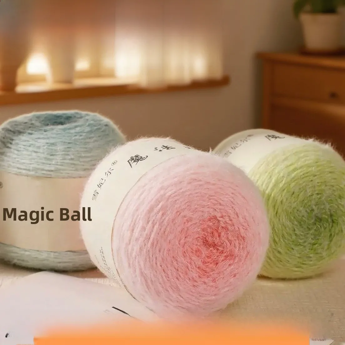 Xuefei Magic Ball Feathers Yarn DIY Hand Knitted Long Velvet Rose Bouquet Blanket Gift Chinese Brand Summer Collection