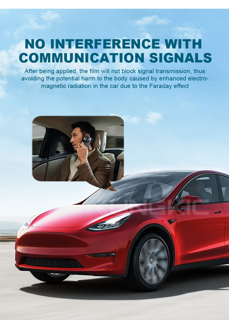 Vorgefertigte Auto-Fenster-Sichtschutzfolie für Tesla Model 3 2024 Highland Autoaufkleber Keramik-Solar-UV-Schutzfolien. – Detail 9