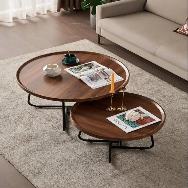 Coffee Table For Living Room Scandinavian Light Luxury Dining Table Multifunctional Modern Simple Household Round  Mesita