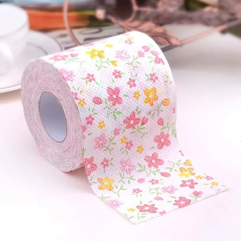 Double Layer Color Printed Roll Paper Toilet Paper Tie-dye Dollar Face Towel Toilet Wipe Hand Core Personalized
