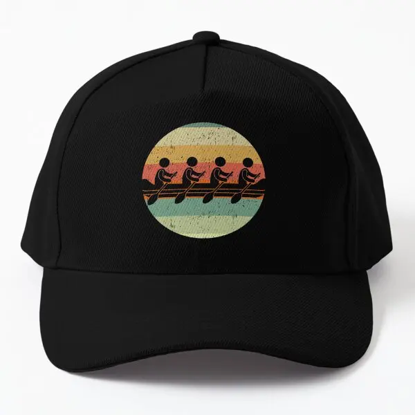 

Sunset Rowing Team Baseball Cap Hat Printed Snapback Casual Hip Hop Summer Bonnet Fish Sport Sun Solid Color Boys Outdoor