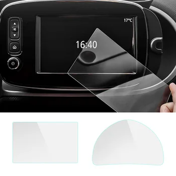 Per Smart Frotwo Forfour 2015-2019 Pellicola salvaschermo in vetro Pellicola protettiva per schermo di navigazione Pellicola per cruscotto Pellicola in vetro temperato
