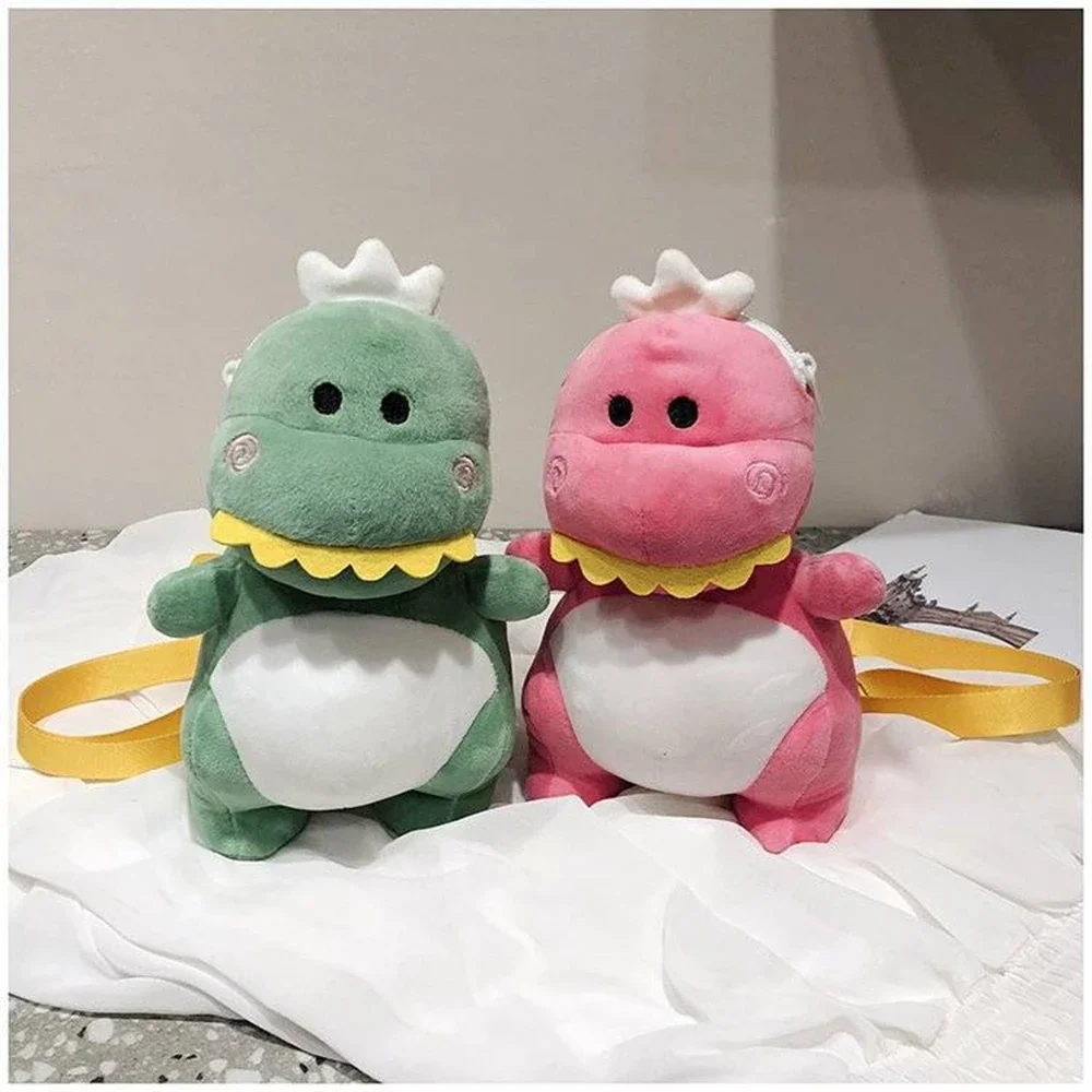 

26CM Soft Cartoon Dinosaur Backpack Plush Toy New Super Cute Filling Bag Loading Key Phone A Child's Christmas Birthday Gift