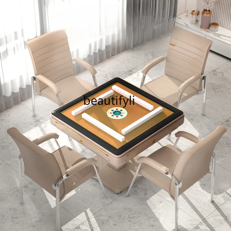 

Large Mahjong Mahjong Machine Automatic Sichuan Hemp Heating Folding Household Mute Mahjong Table Machine