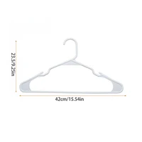 Plastic hangers for closet coats and shirts, space-saving, standard everyday use, room essentials and basics 2