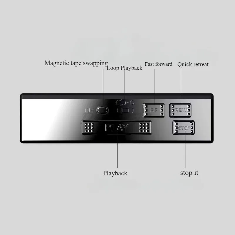 Retro Tape Player Bluetooth Automatic Flipping High Fidelity HIFI Portable Player FM Radio Cassette