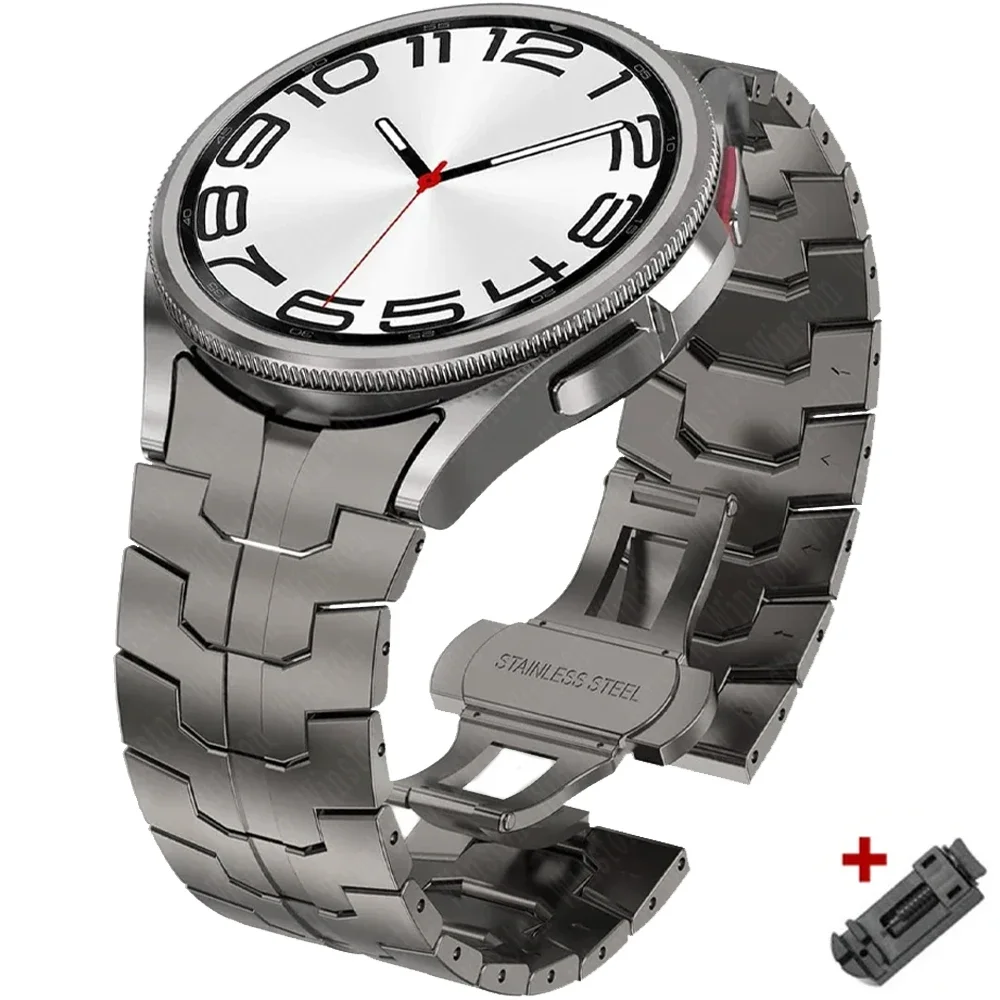 Luxury Stainless Steel Curved End Bracelet with No Gaps