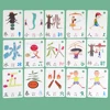 100 Cards Children Learning Chinese Characters Pictogram Literacy Card  Pinyin Flashcards Enlightenment Education Toys for Kid 5
