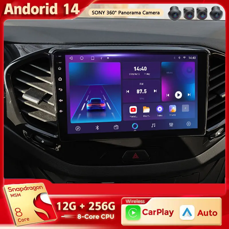 

Android 14 For LADA Vesta Cross Sport 2015-2022 2K QLED Android Car Radio Multimedia Video Player GPS Stereo CarPlay Head Unit