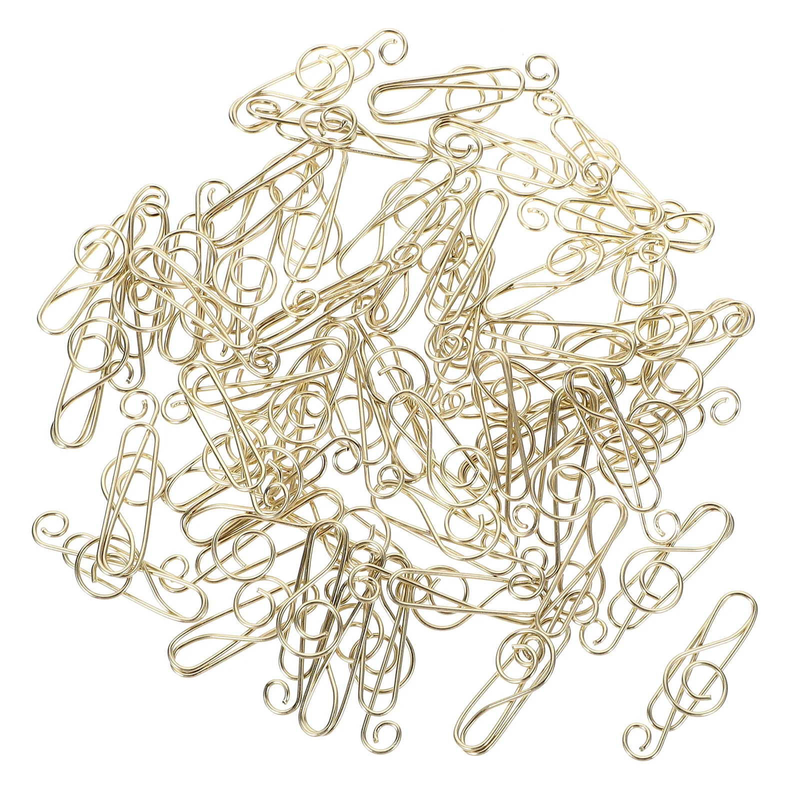 

Music Note Shaped Paper Clips Metal Material Durable Cute Bookmark Clip Document Stationery Office School Supplies