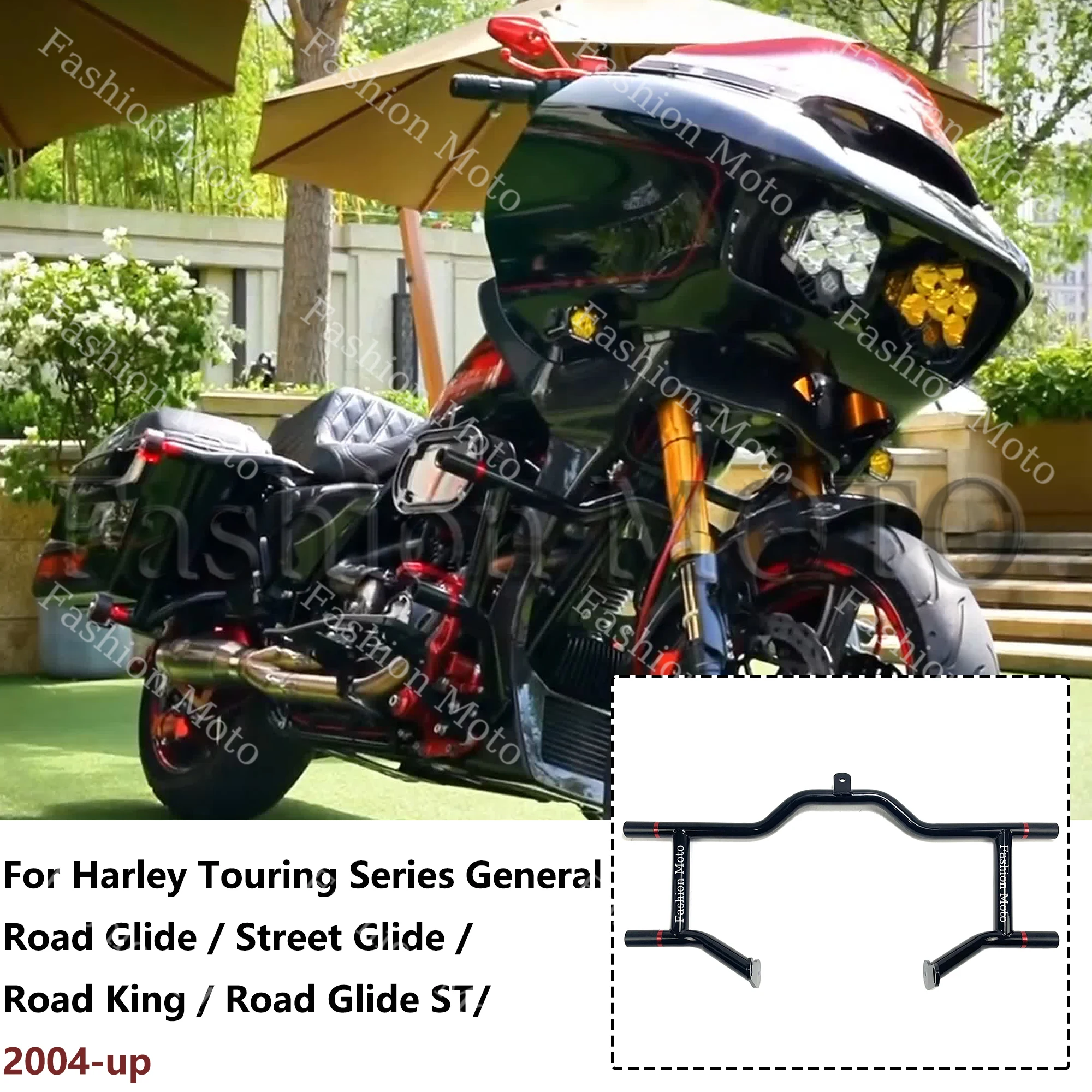MotorcycleEngineGuardCrashBarProtectorForHarleyRoadGlides