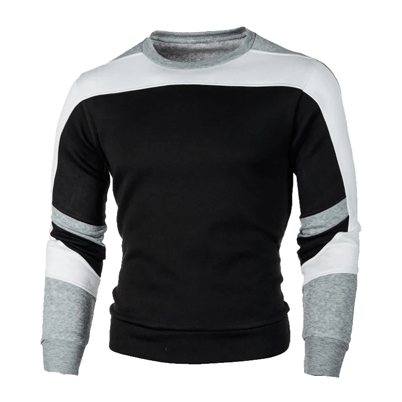 Animal Game Men's Casual Sweatshirt Color Block Streetwear Crewneck Autum Pullover Sweatshirts Outdoor Sport Jumpers for Man