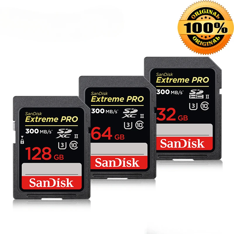 Sandisk Memory Card Extreme Pro Sdhc Sdxc Uhs-ii Cards 300mb/s