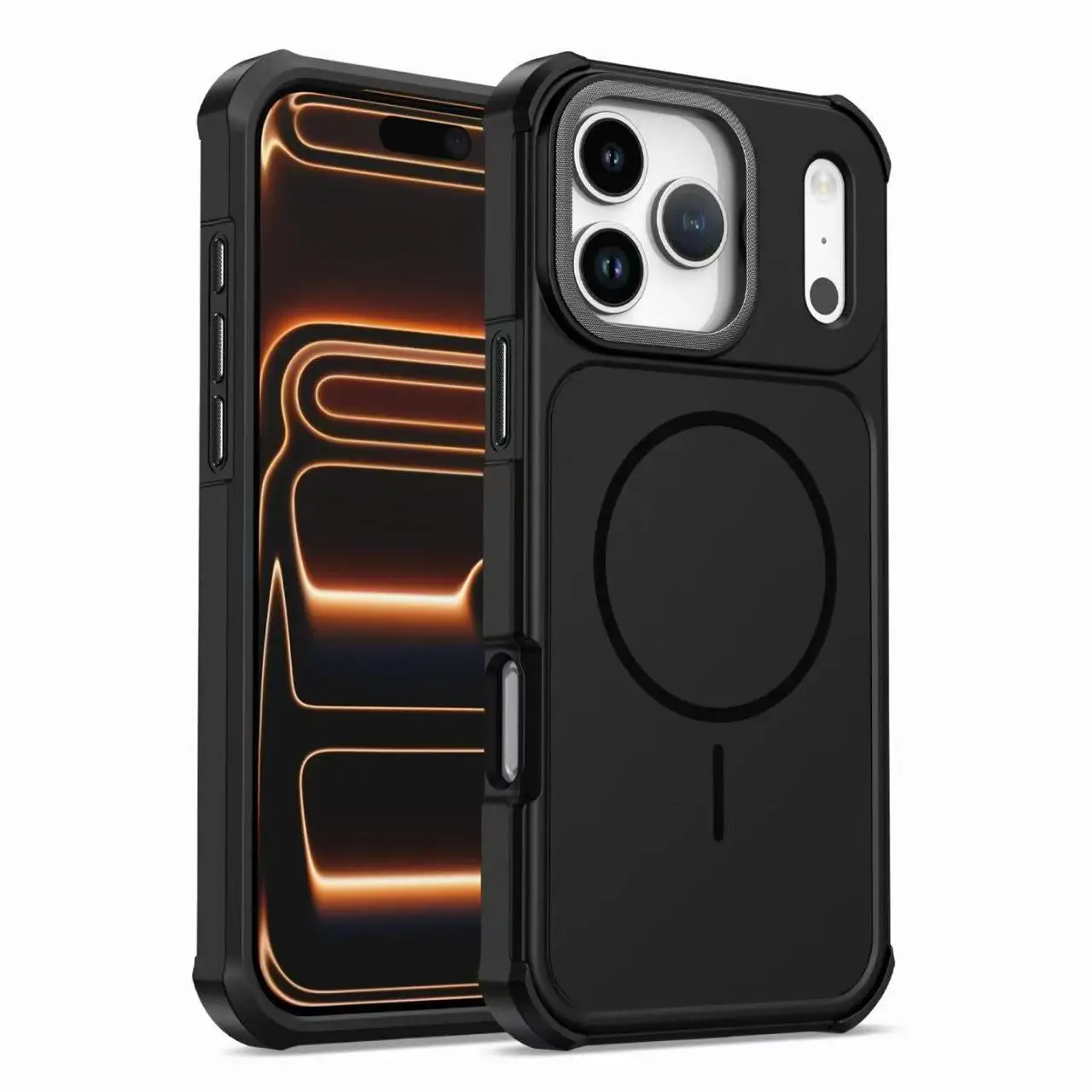 Matte Armor Shockproof Heavy Duty Magnetic Phone Case with MagSafe Compatibility