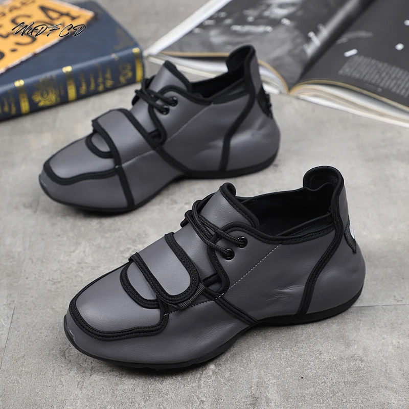 Zapatillas de deporte gruesas cubierta inferior para zapatos de plataforma interna de microfibra de estilo coreano, informales, a moda| | - AliExpress