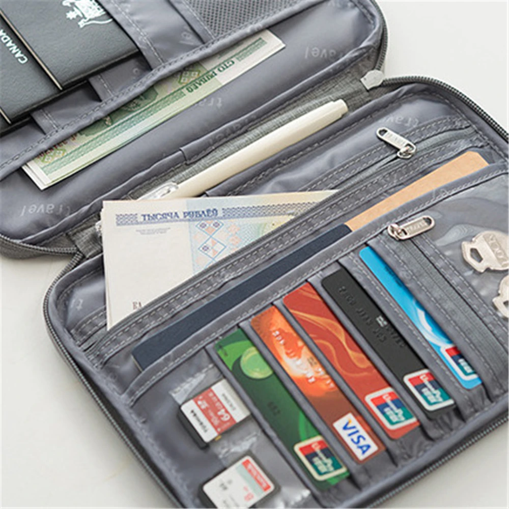 

Водонепроницаемый дорожный кошелек, портативный держатель для паспорта, пылезащитный органайзер для кредитных карт, многофункциональный кошелек, дорожная Сумка для документов