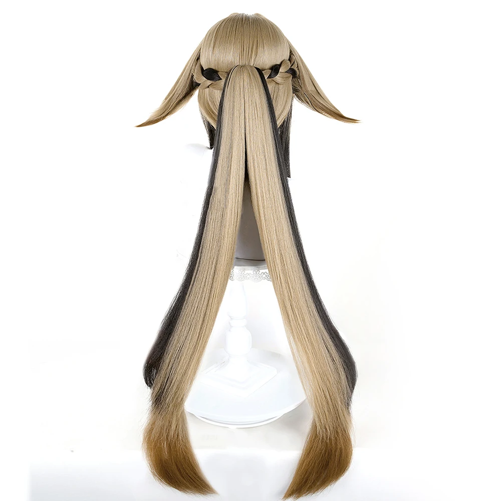 Zenless Zone Zero-Inspired Black-Yellow Gradient Synthetic Wig for Cosplay Events