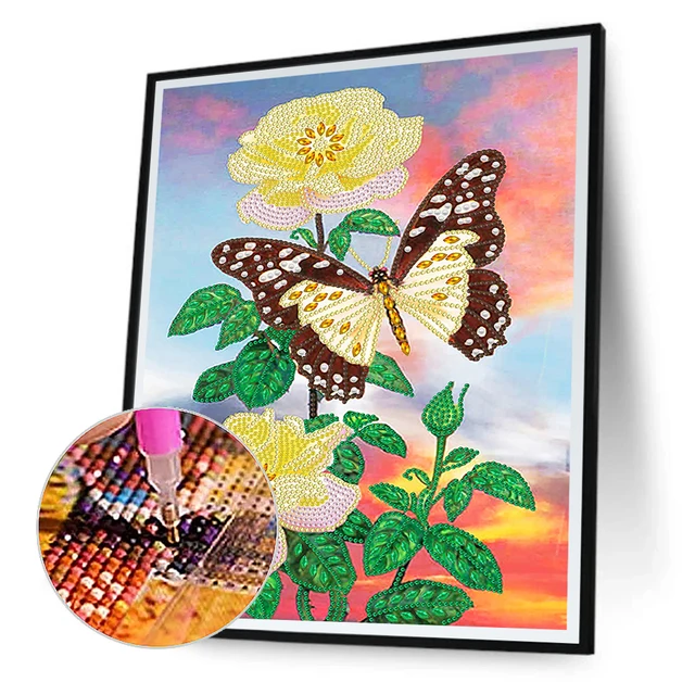 Butterfly Diamond Painting Stickers DIY Kits Butterfly Diamond Art Butterfly  Diamond Stickers by Numbers Kits Crafts Set for Kid - Price history &  Review, AliExpress Seller - LXGCLX Official Store