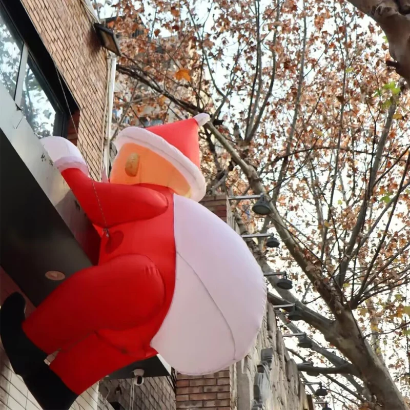 

Inflatable Christmas Decoration Inflatable Xmas Santa Climbing the Wall