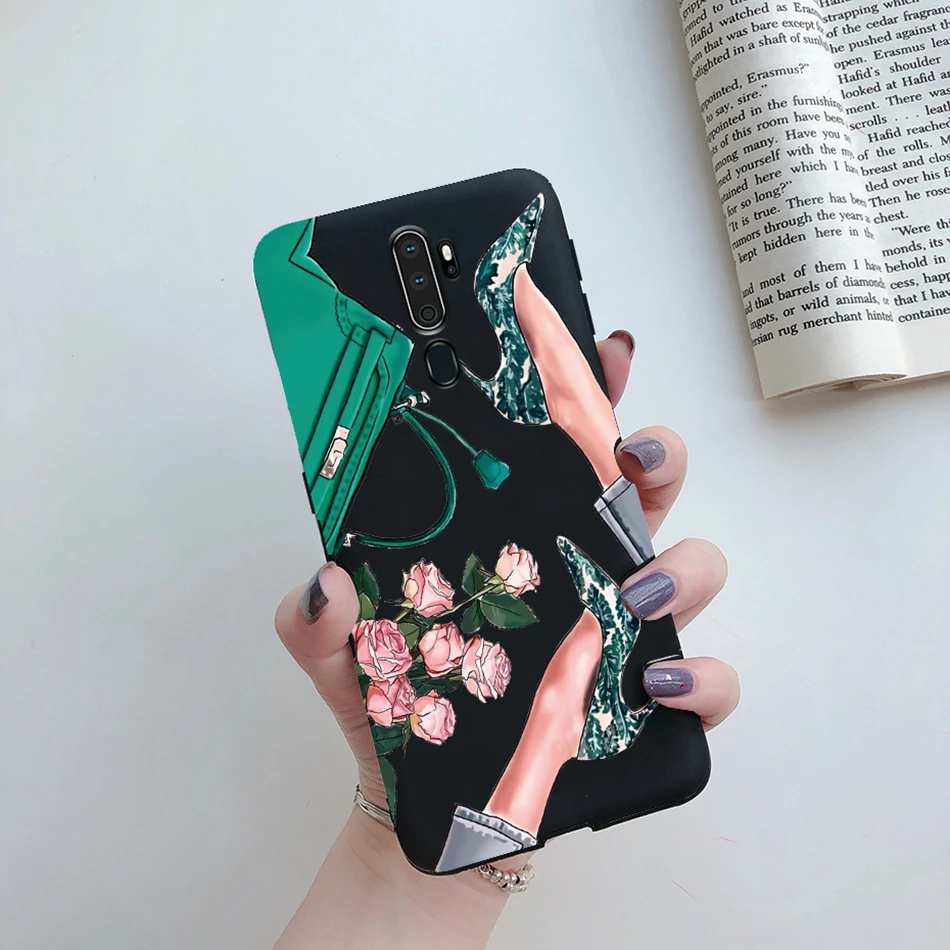 For OPPO A5 2020 Case For OPPO A9 2020 Fashion Phone Back Cover Soft Beauty Girl Silicone Case For OPPO A9 A5 A 5 A 9 2020 Funda cases for oppo cell phone