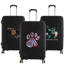 

New Dog Footprints Pattern Luggage Protective Cover 18-28inch Trolley Baggage Travel Bag Covers Elastic Protection Suitcase Case