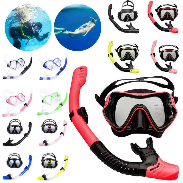 masques De Plongée Sous-marine Lunettes De Natation Lunettes D'eau  Anti-buée Plongée En Apnée Ensemble De Tubes Respiratoires Lunettes De Natation  Homme] - Nager Lunettes - AliExpress