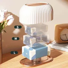  Nordic Striped Tissue Box Holder Toilet Paper Box Table Napkin Holder Car Tissue Paper Dispenser Home Decoration High Quality 