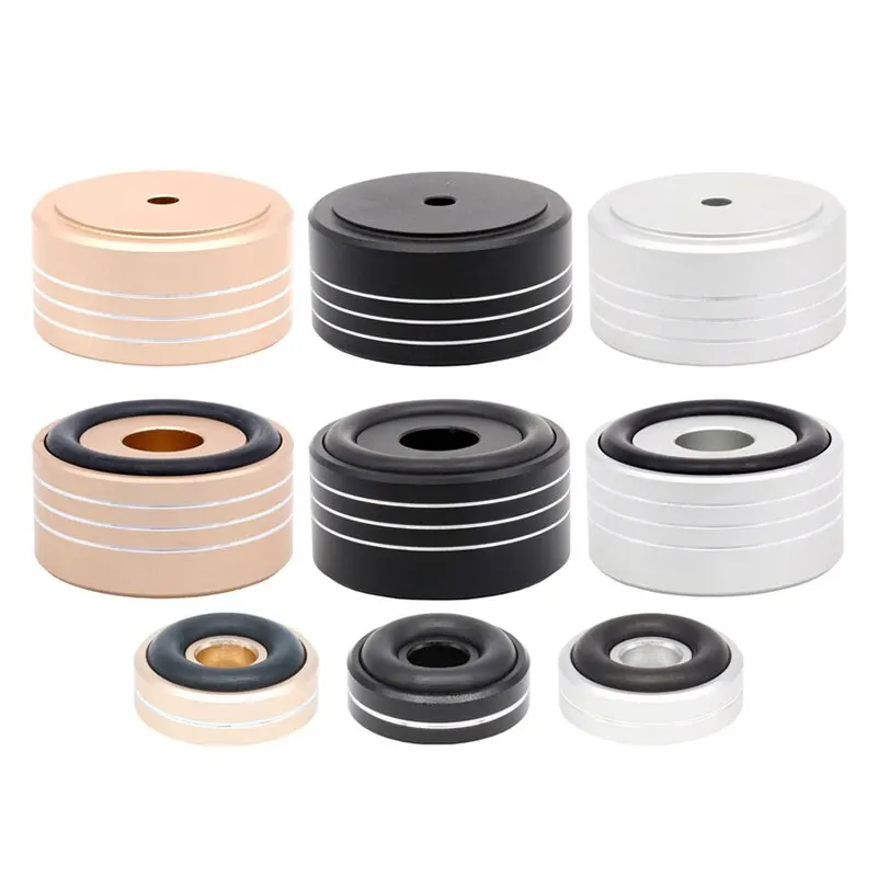 4pcs Aluminum Speaker box Spikes Stand Feet Pad Amplifier DAC Decoder